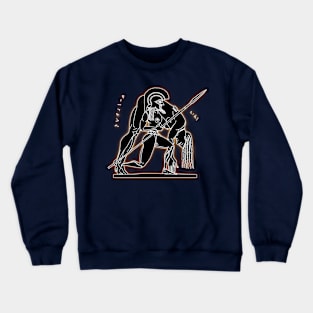 Achilles brings Ajax's body back. Crewneck Sweatshirt